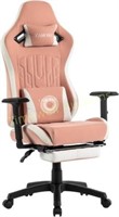 YAMOBO Gaming Chair with Footrest  Pink
