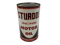 STURDOL 100% PURE MOTOR OIL IMP. QT. CAN