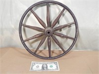 *Vintage Wood Wagon/Carriage Wheel 14"