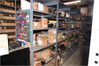 (4) Shelving units full of Boiler parts and