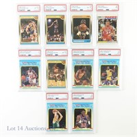 1987 Fleer 1988 Fleer Basketball Cards (PSA) (10)