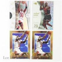 Fleer Skybox E-X Michael Jordan Insert Cards (4)