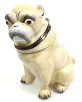 19th C. Porcelain Pug Dog Biscuit Jar