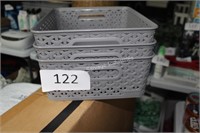 3- 11x9x4 storage bins