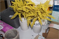 2- artificial golden rod plants
