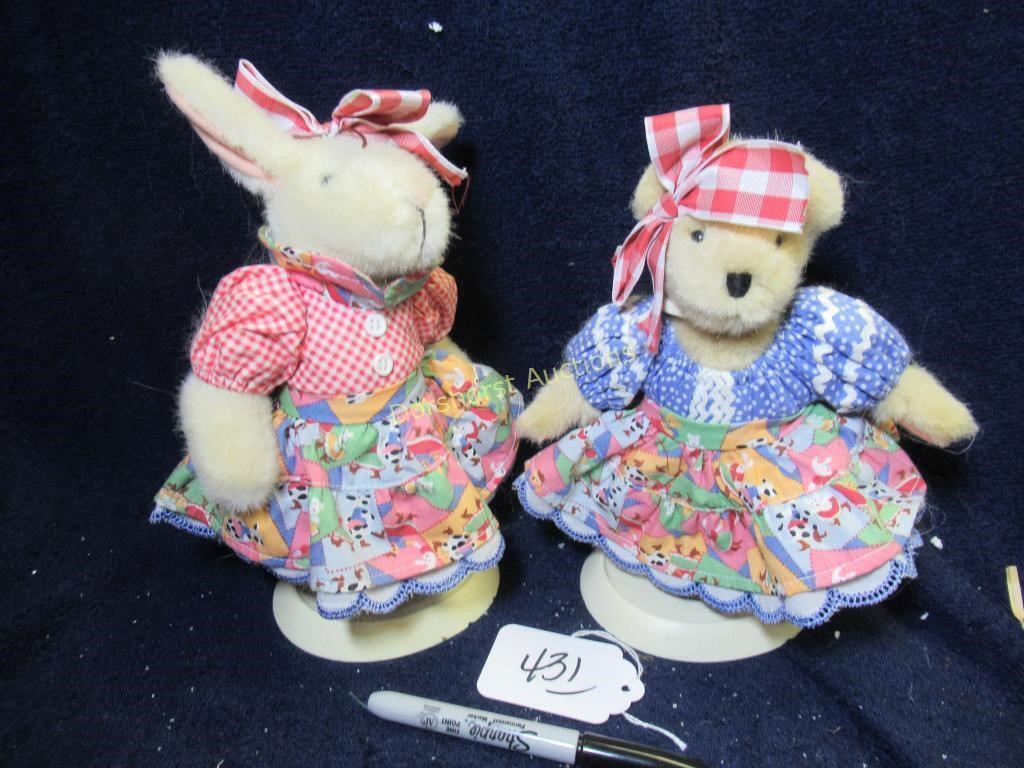 NORTH AMERICAN BEAR HOPPY & MUFFY TEDDY BEARS