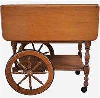 Vintage Maple Bar / Tea Serving Cart