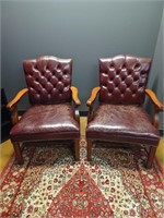 Set of leather chairs