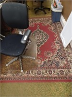 5x7 rug and 2x3 approx: large rug has damaged