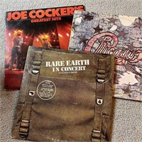 3 Vintage Vinyl Records Chicago Joe Cocker Rare