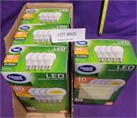 4 BOXES OF LIGHT BULBS - A COUPLE PARTIAL