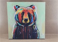 Stupell Abstract Bear Canvas Art
