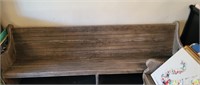 8ft Vintage Wooden Church Pew/ Bench