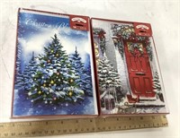 2 boxes of Christmas cards  approx 36