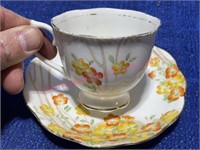 Older Royal Albert Dell cup-saucer hand painted