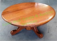 Wooden Round Pedestal Coffee Table