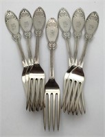 7 Tiffany & Co Sterling Silver Forks