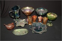 12pc Carnival Glass Lot