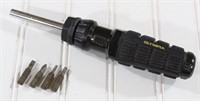 Olympia Rubber Grip Ratcheting Screwdriver w/Bits