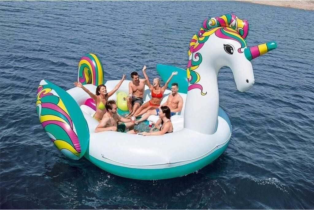 H2OGo Bestway Giant Unicorn Party Island