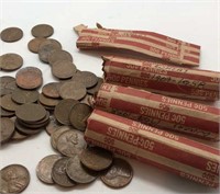 Wheat Back Pennies 4 Rolls of Wheat Back Pennies,