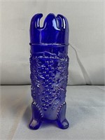 Cobalt Blue Iridescence Northwood Vase Hat Pin