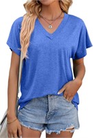 isermeo Womens V Neck Short Tshirt