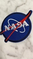 Large NASA patch embroidered 4.25 x 3.25. New
