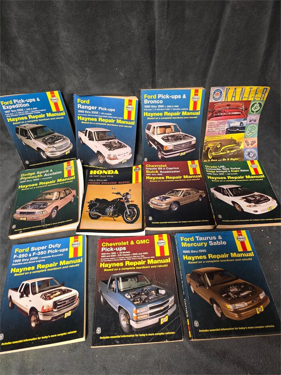 Vehicle repair manuals lot of 11