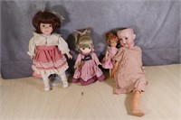 Lot of Vintage Antique Dolls Marscille Germany 390