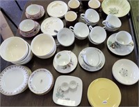 Cups, Plates, Bowls, Mismatched