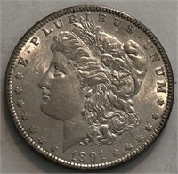 1891-P Morgan Dollar