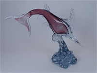 MURANO ART GLASS SAILFISH SCULPTURE