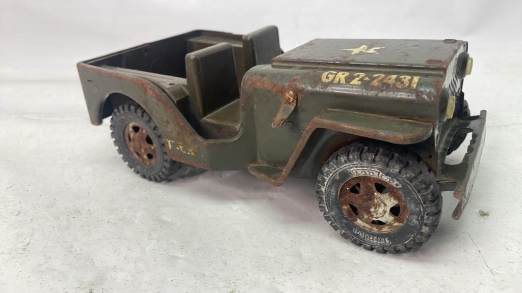 Vintage Tonka Steel army Jeep