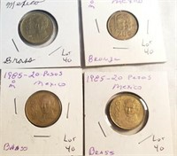 1984-1985 4 Mexican 20 Centavos