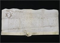 Sir Edward Stafford Signed Vellum Document