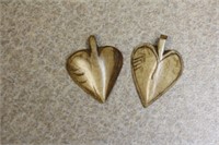 Pair of Some Sort of Marine Tooth or Bone Pendant