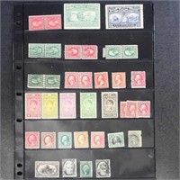US Stamps Mint and Used accumulation on Vario page