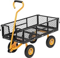 Steel Garden Utility Wagon Cart