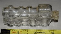 Vtg Glass Train Engine No 8 Candy Container