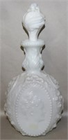 Vtg Fostoria Jenny Ling Milk Glass Dresser Bottle2