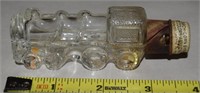 Vtg Glass Train Engine No 6 Candy Container