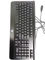 Opened Vicsting gaming keyboard 438x190x28 mm
