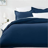 New Dark blue 5 piece bed duvet full set with