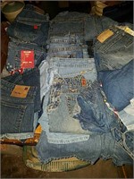 26 Pairs of assorted jeans shorts, pants, skirts,