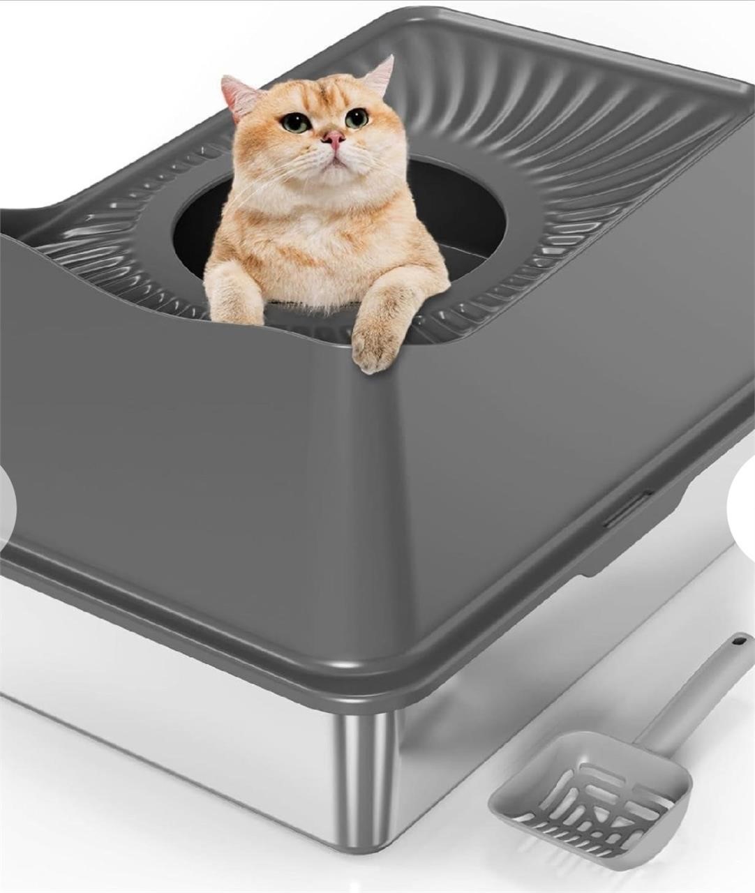 $140 Stainless Steel Cat Litter Box