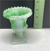 Akro Agate Urn Toothpick Holder 3 1/4 inches tall