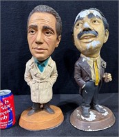 Vintage Humphrey Bogart & Groucho Marx Statue-Lot