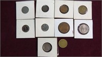 10 FOREIGN COINS