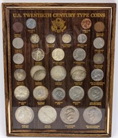 Coin U.S. 20th Century Type Coin Set Framed